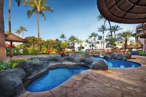 3 outdoor pools, cabanas (surcharge), sun loungers