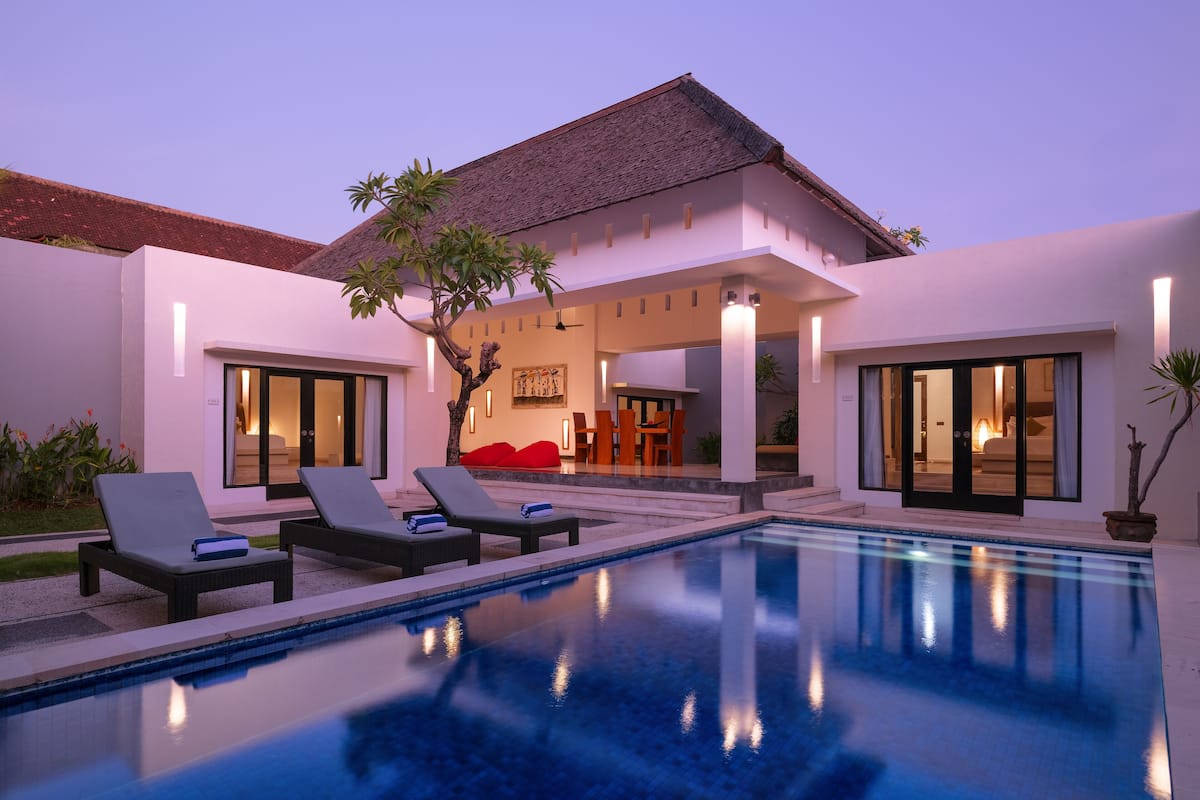 Villa, 3 Bedrooms, Private Pool | In-room safe, desk, blackout curtains, free WiFi