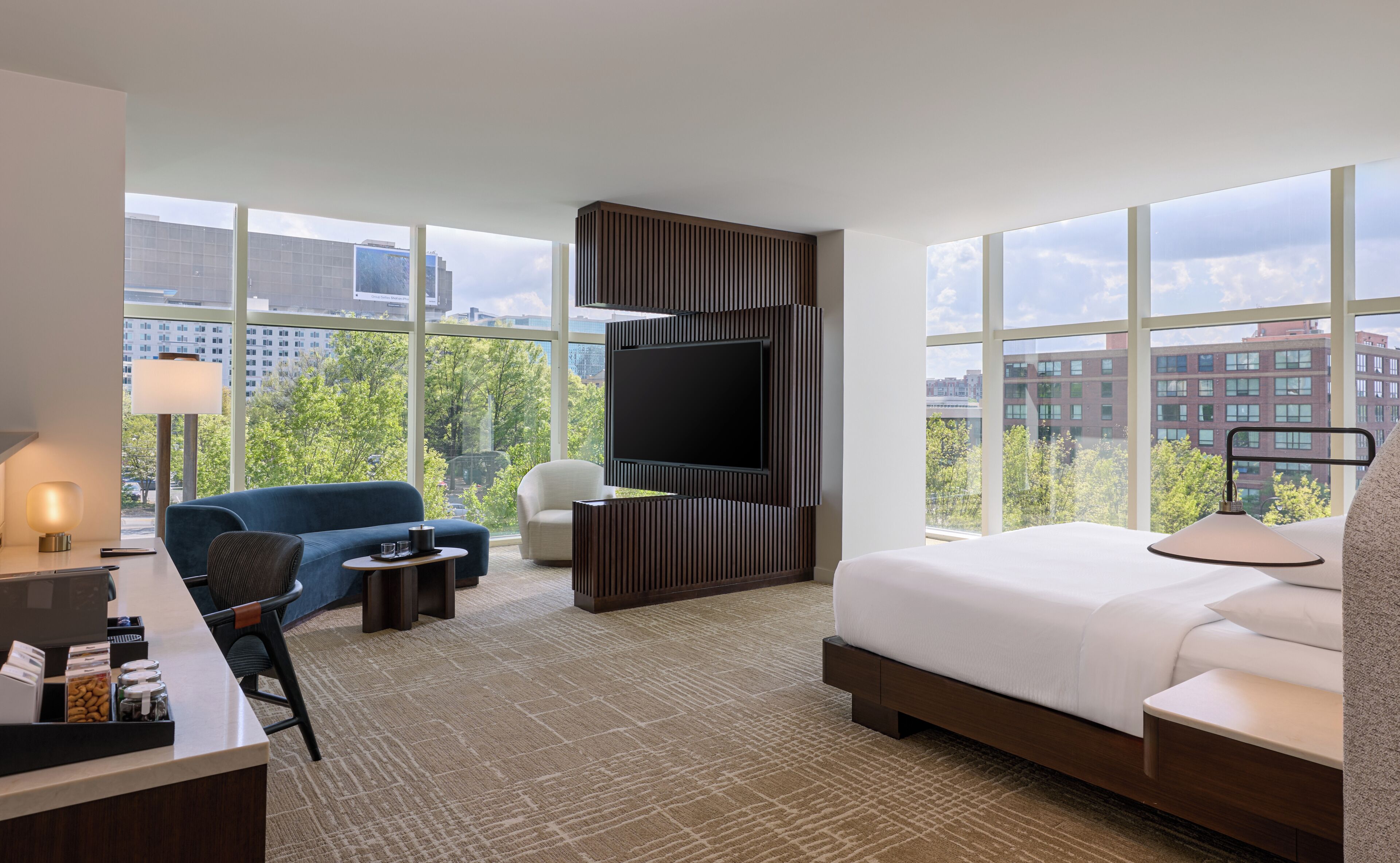 Studiosuite, 1 King-Bett | Hochwertige Bettwaren, Daunenbettdecken, Minibar, Zimmersafe