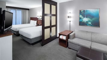 Room, 2 Queen Beds, Accessible (Roll-in Shower, Sofabed) | In-room safe, desk, iron/ironing board, free WiFi