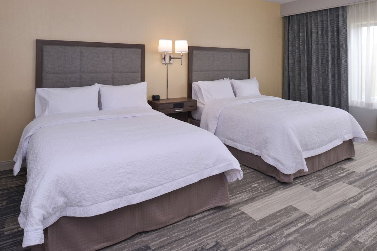 Room, 2 Queen Beds, Accessible, Non Smoking | Premium bedding, desk, laptop workspace, blackout curtains