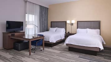 Studio, 2 Queen Beds, Non Smoking, Refrigerator & Microwave | Premium bedding, desk, laptop workspace, blackout drapes