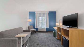 50-inch Smart TV with cable channels, Netflix, streaming services