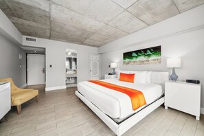 Egyptian cotton sheets, premium bedding, pillow-top beds, minibar