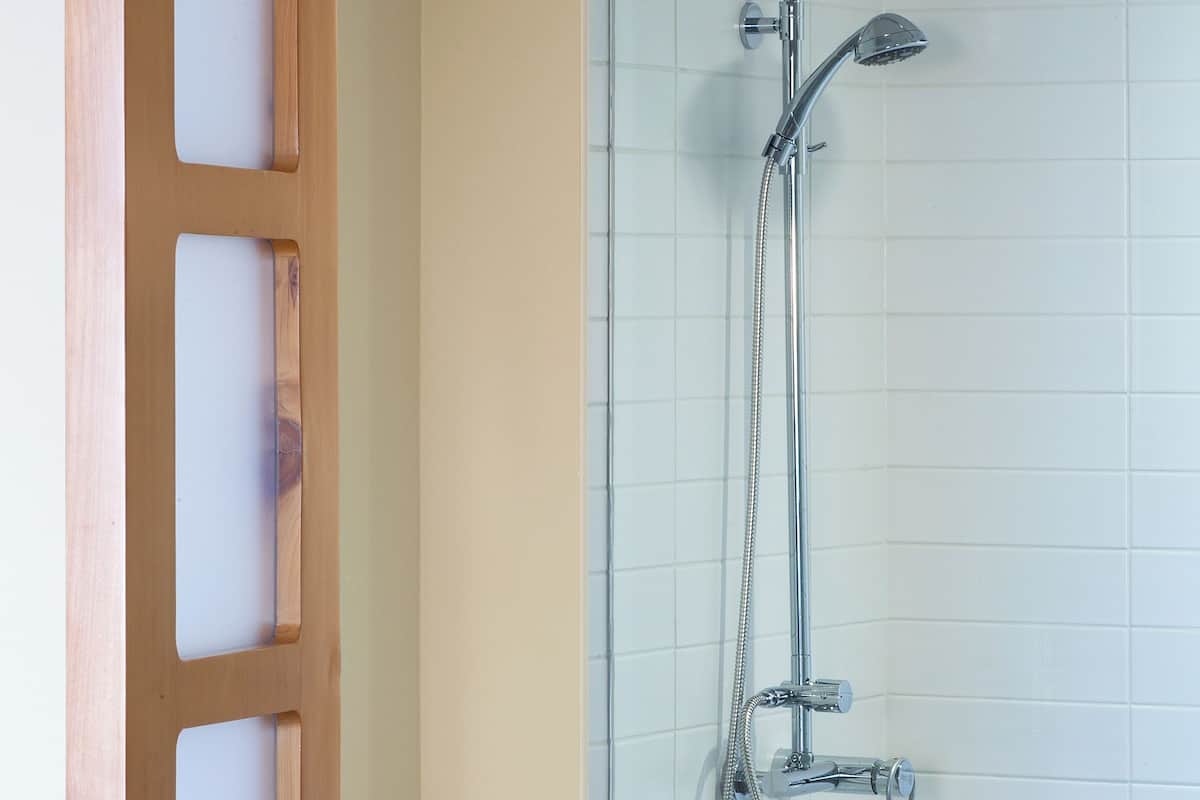 Eco-friendly toiletries, hair dryer, towels, soap