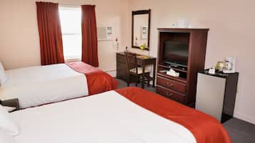 Standard Room, 2 Double Beds | In-room safe, individually decorated, individually furnished, desk