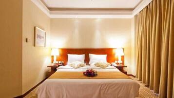 Ropa de cama de alta calidad, edredón y minibar