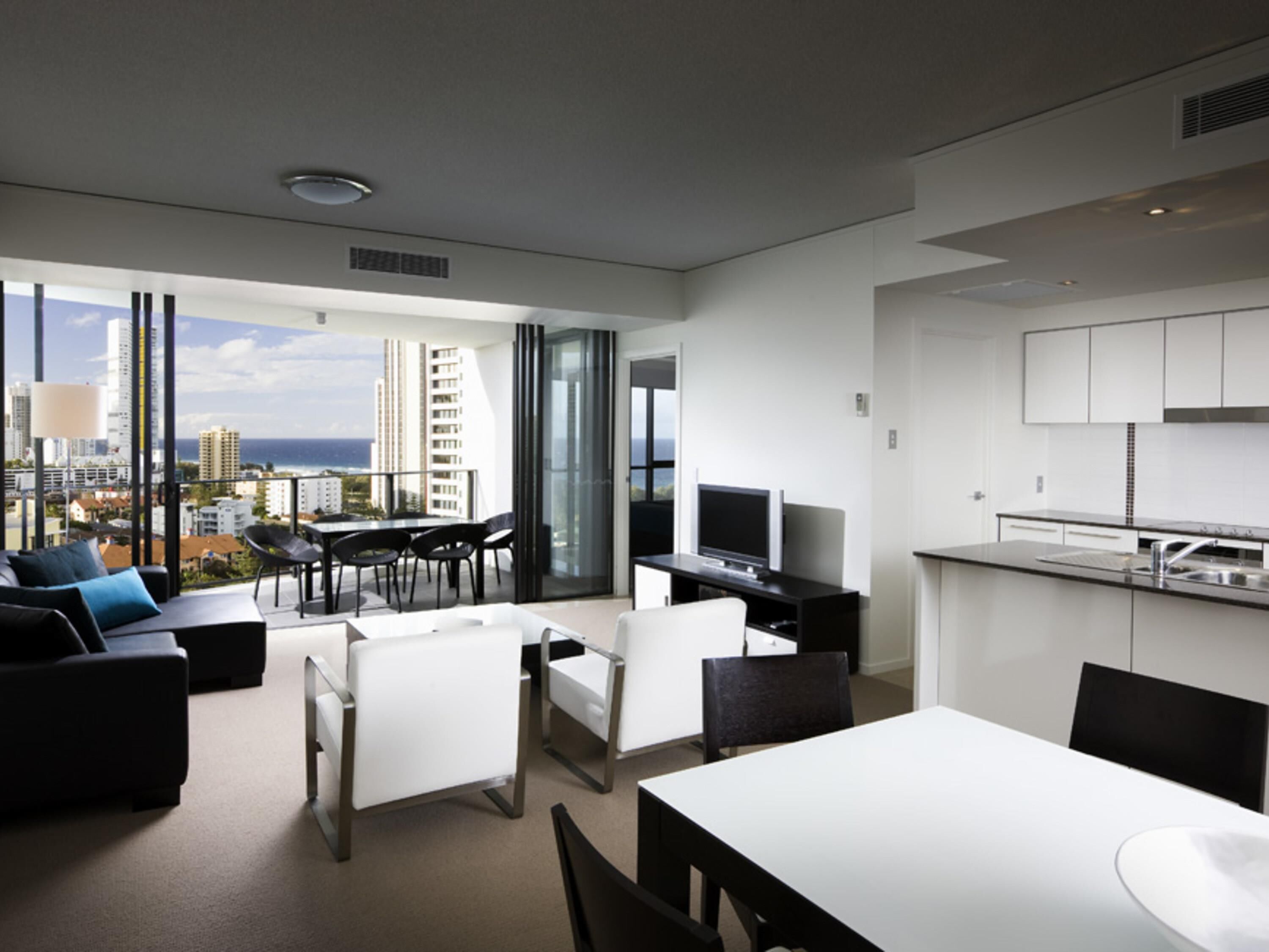 Habitació, 2 dormitoris (Ocean) | Caixa forta a l'habitació, escriptori i planxa i posts de planxar 