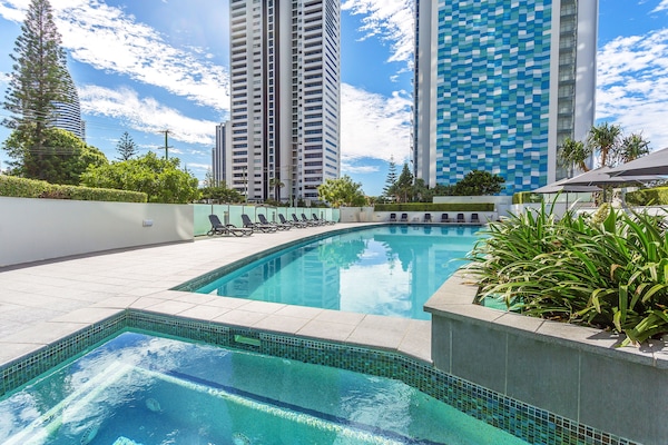 Indoor pool, outdoor pool