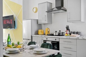 Apartment, Private Bathroom (Freesia Suite) | Private kitchen - Luxe Holiday Apartments by Sasco (Blackpool)
