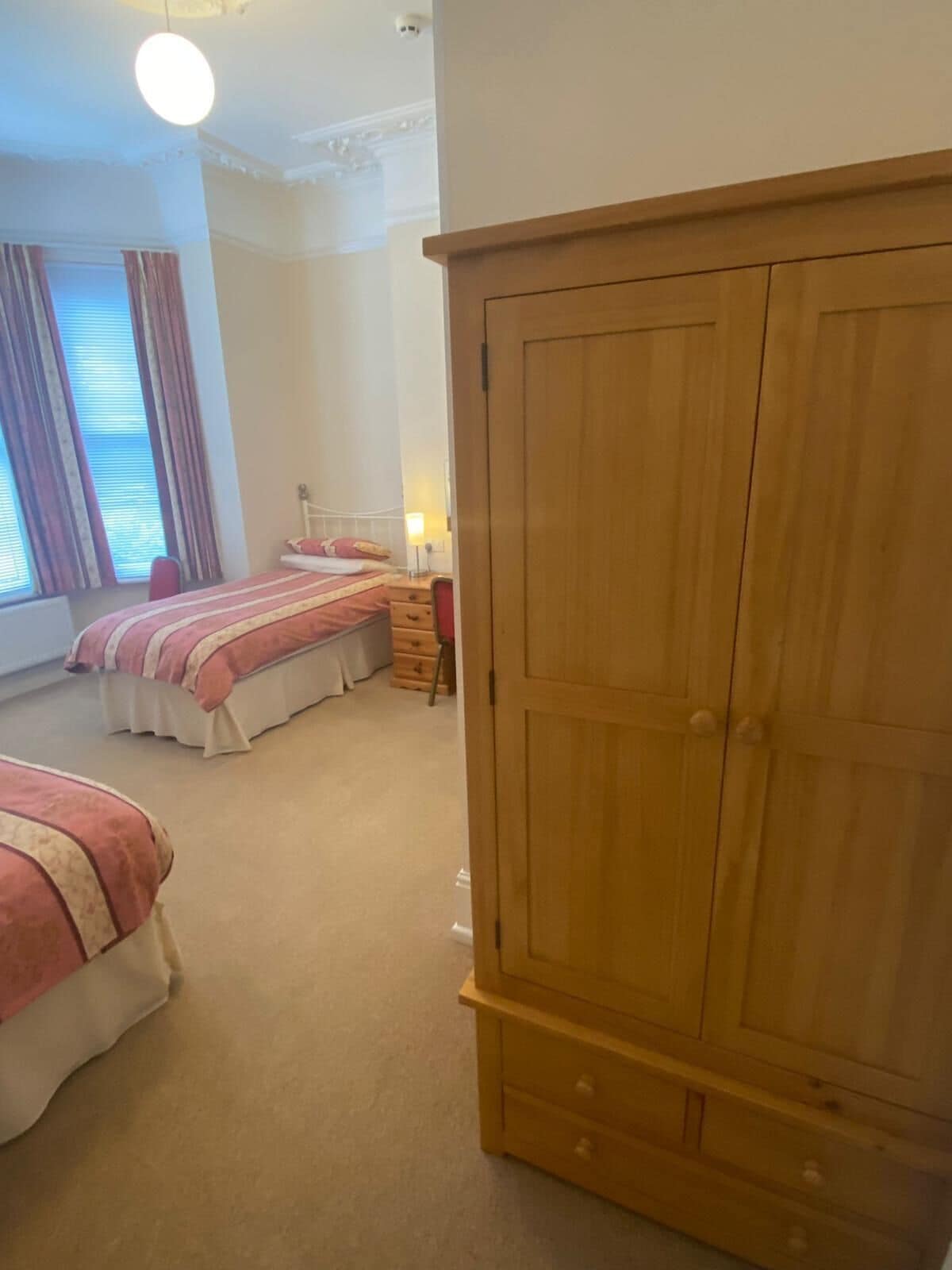 舒适双床房, 独立浴室, 庭院景观