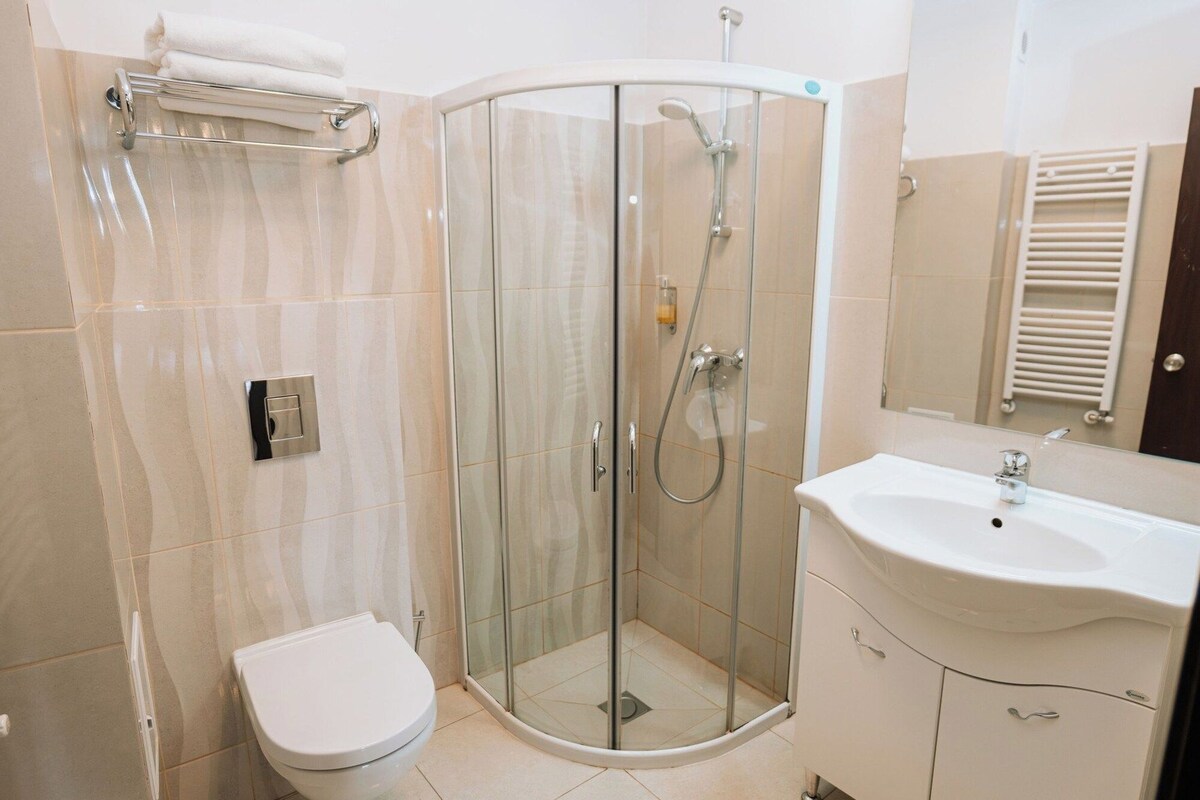 Baño | Ducha, secador de pelo, toallas y champú