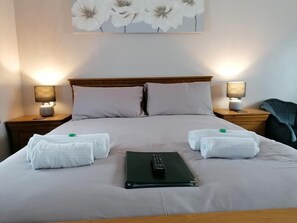 Desk, iron/ironing board, free WiFi, bed sheets