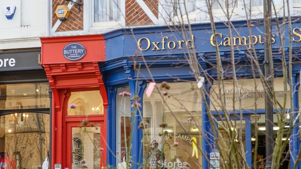 A building with a sign for 'The Buttery Hotel' and 'Oxford Campus Stores'. - The Buttery Hotel (Oxford)