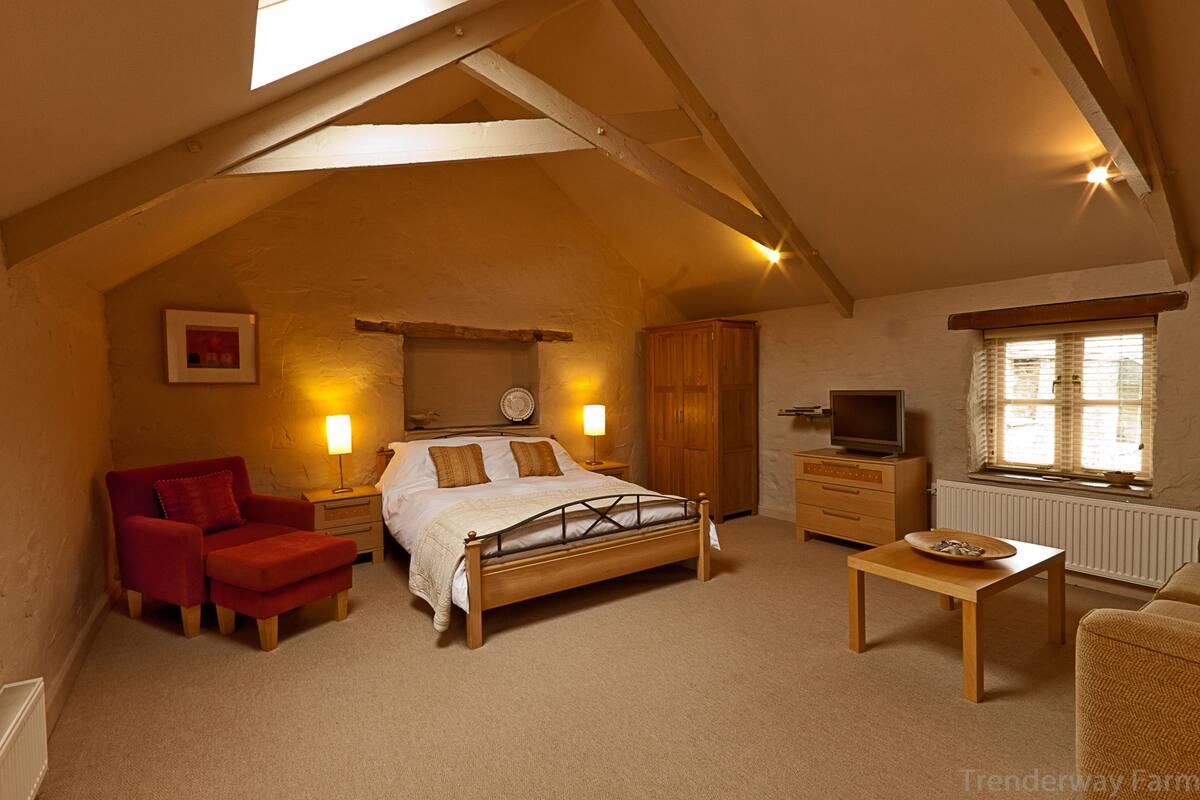 Deluxe Double Room (The Hayloft) | Egyptian cotton sheets, premium bedding, minibar (some free items), desk