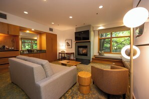 Premium bedding, down duvets, in-room safe, desk