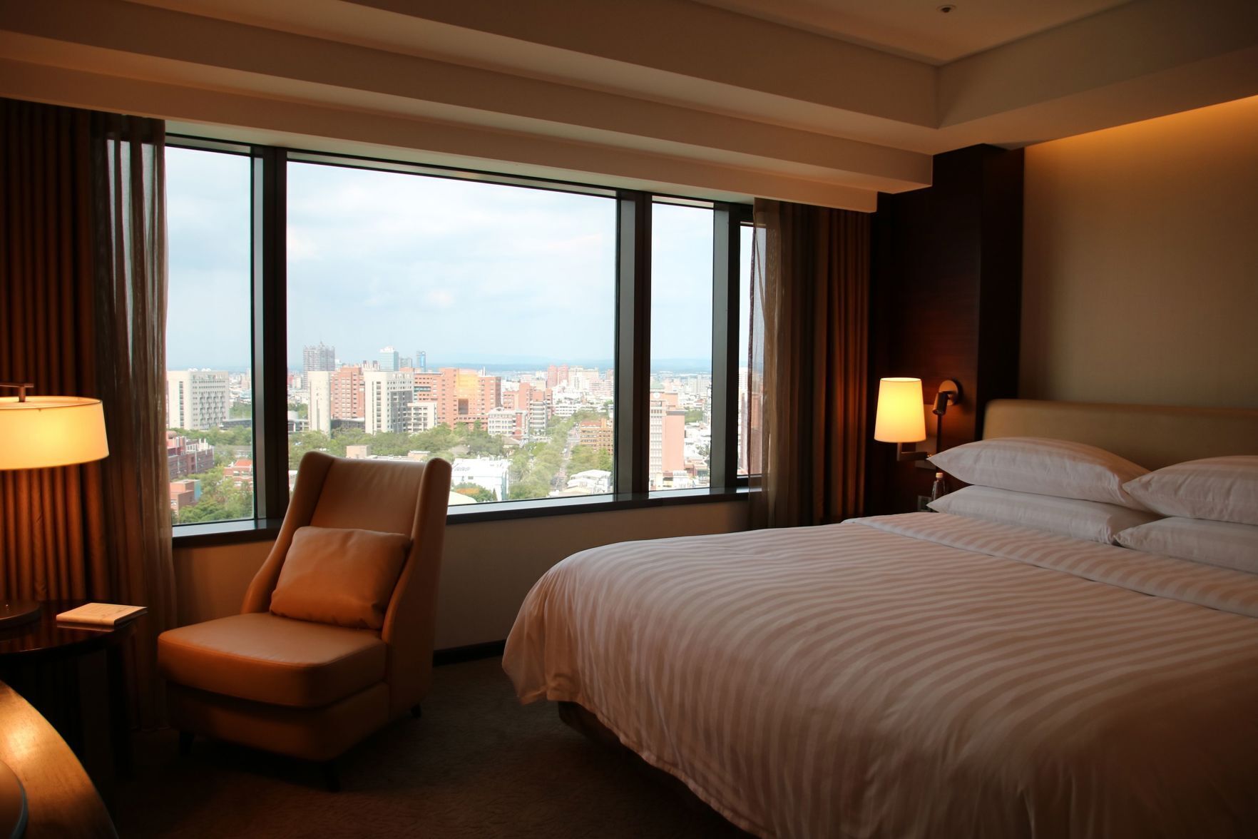 Premium bedding, down comforters, pillowtop beds, in-room safe
