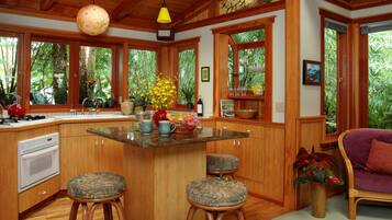 Bamboo Guest House | Private kitchen | Fridge, coffee/tea maker, electric kettle, toaster