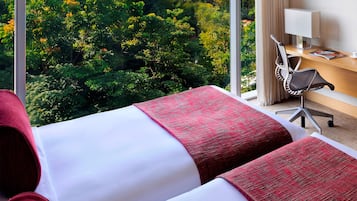 Ropa de cama de alta calidad, caja fuerte, cortinas opacas