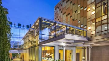 Front of property – evening/night