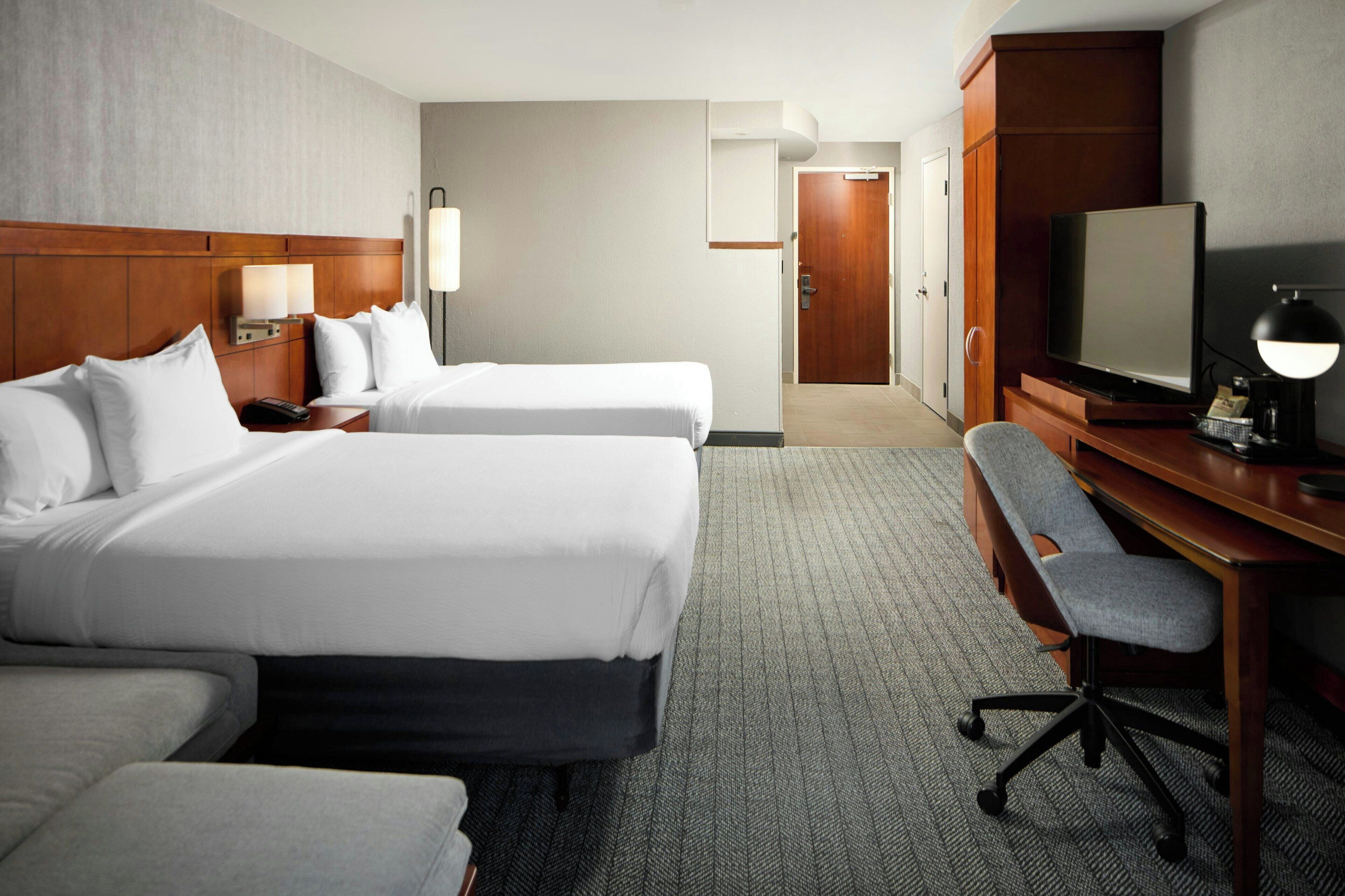 Rum - 2 queensize-sängar (with Sofabed) | Allergitestade sängkläder och bäddmadrasser