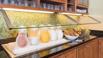 Free daily buffet breakfast