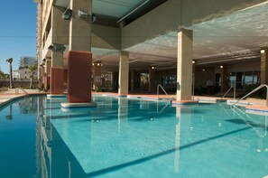 Indoor pool, seasonal outdoor pool, pool loungers - Bahama Sands Luxury Condominiums (North Myrtle Beach)