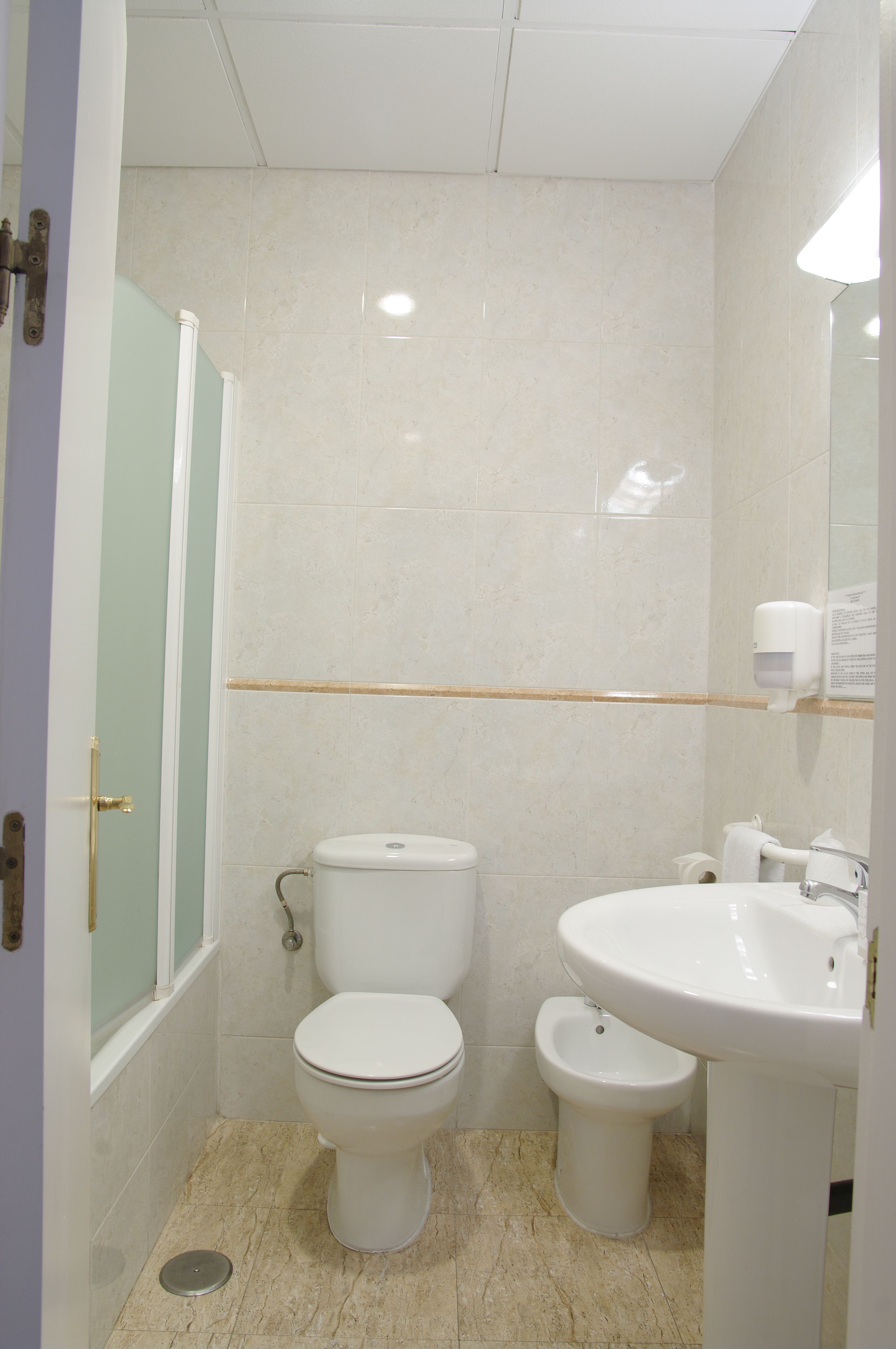 double room | bathroom | hair dryer, towels