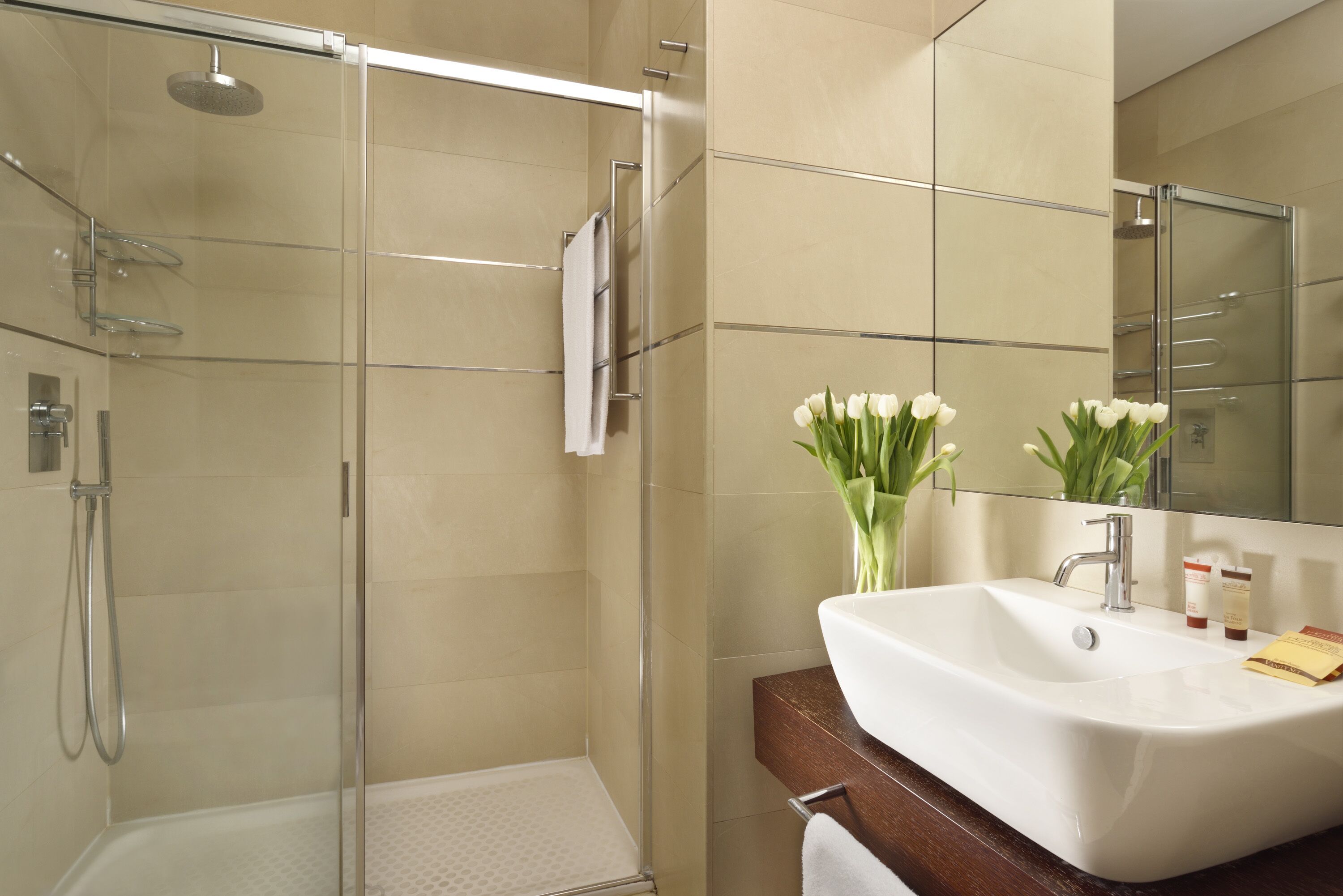 superior double room, multiple beds | bathroom | free toiletries, hair dryer, bidet, towels