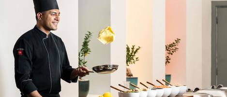 Päivittäinen buffetaamiainen maksusta