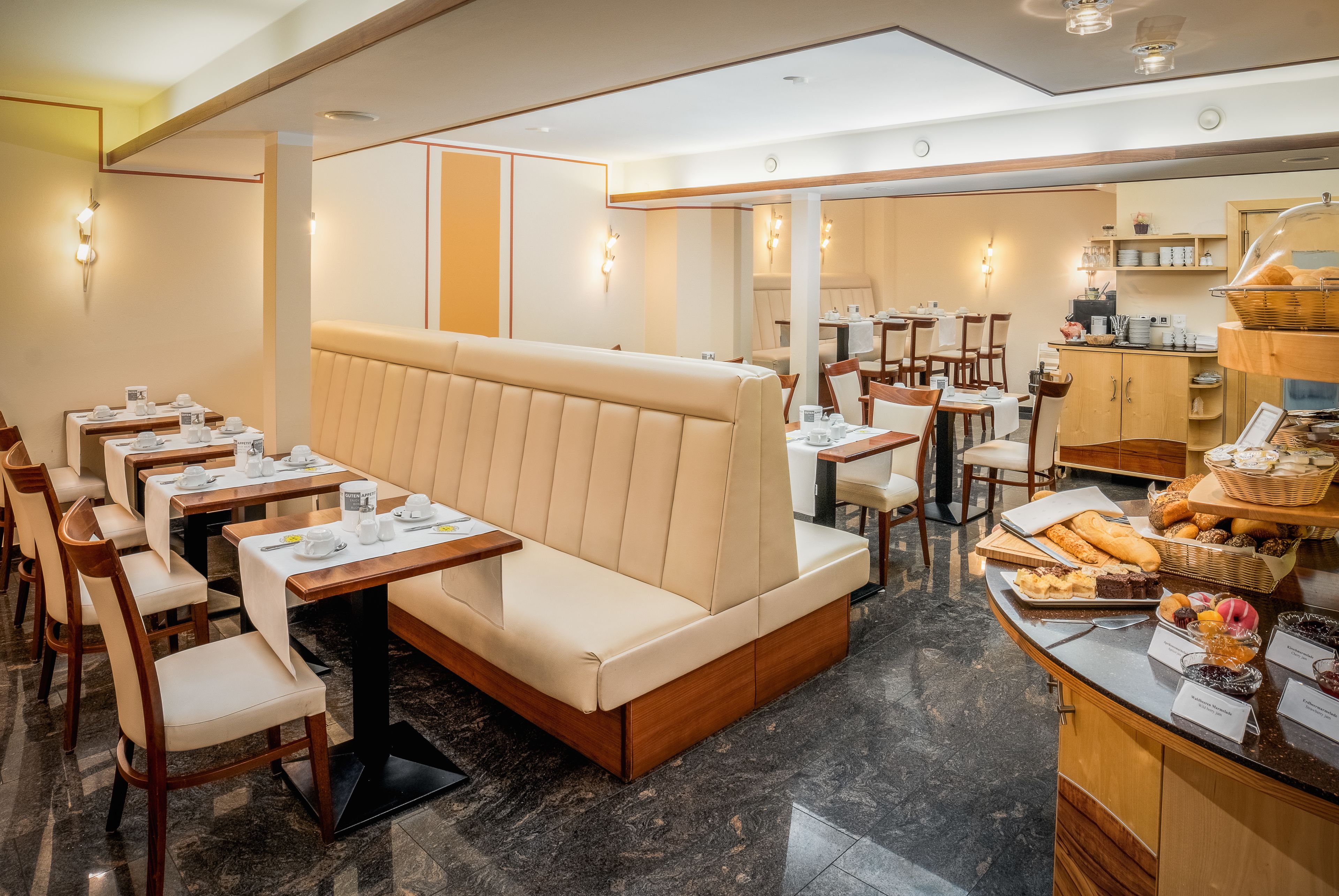 daily buffet breakfast (eur 15 per person)