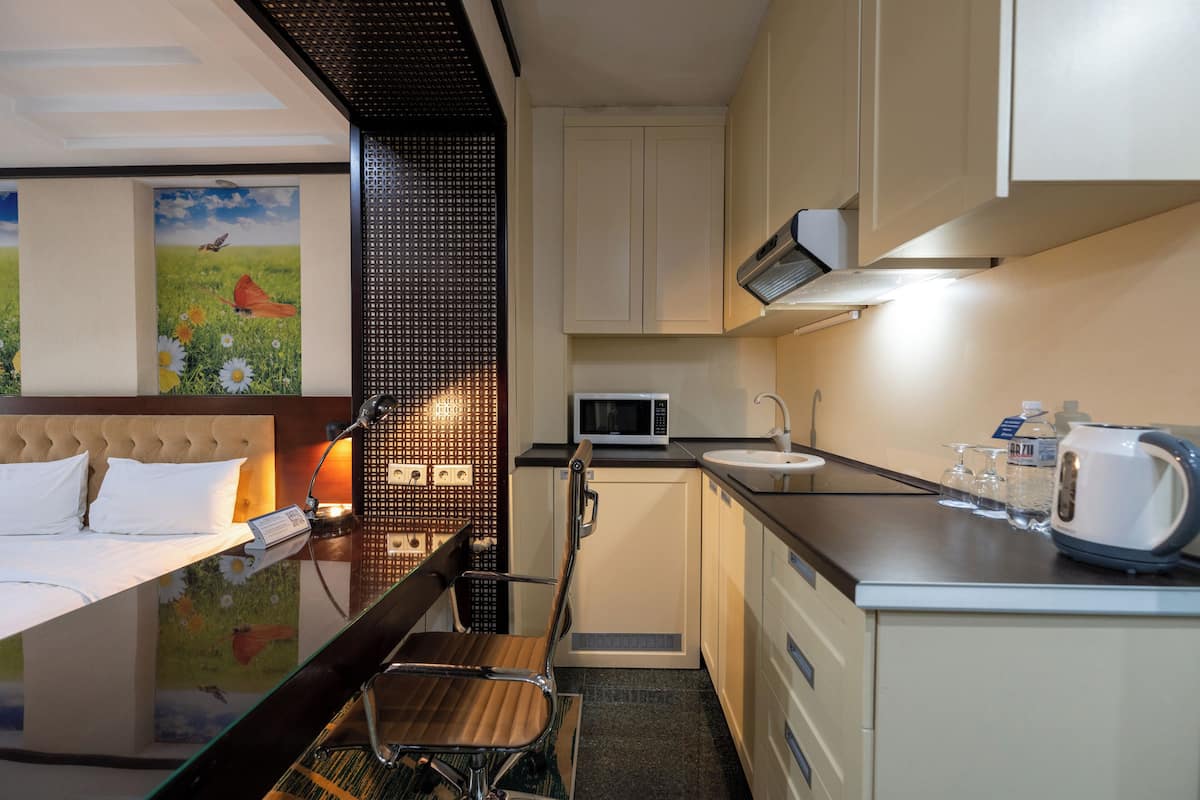 Familien-Studiosuite | 1 Schlafzimmer, hochwertige Bettwaren, Minibar, Zimmersafe