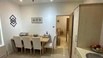 Apartment, Private Bathroom (One Bedroom (Mulsanne)) | Private kitchen | Highchair