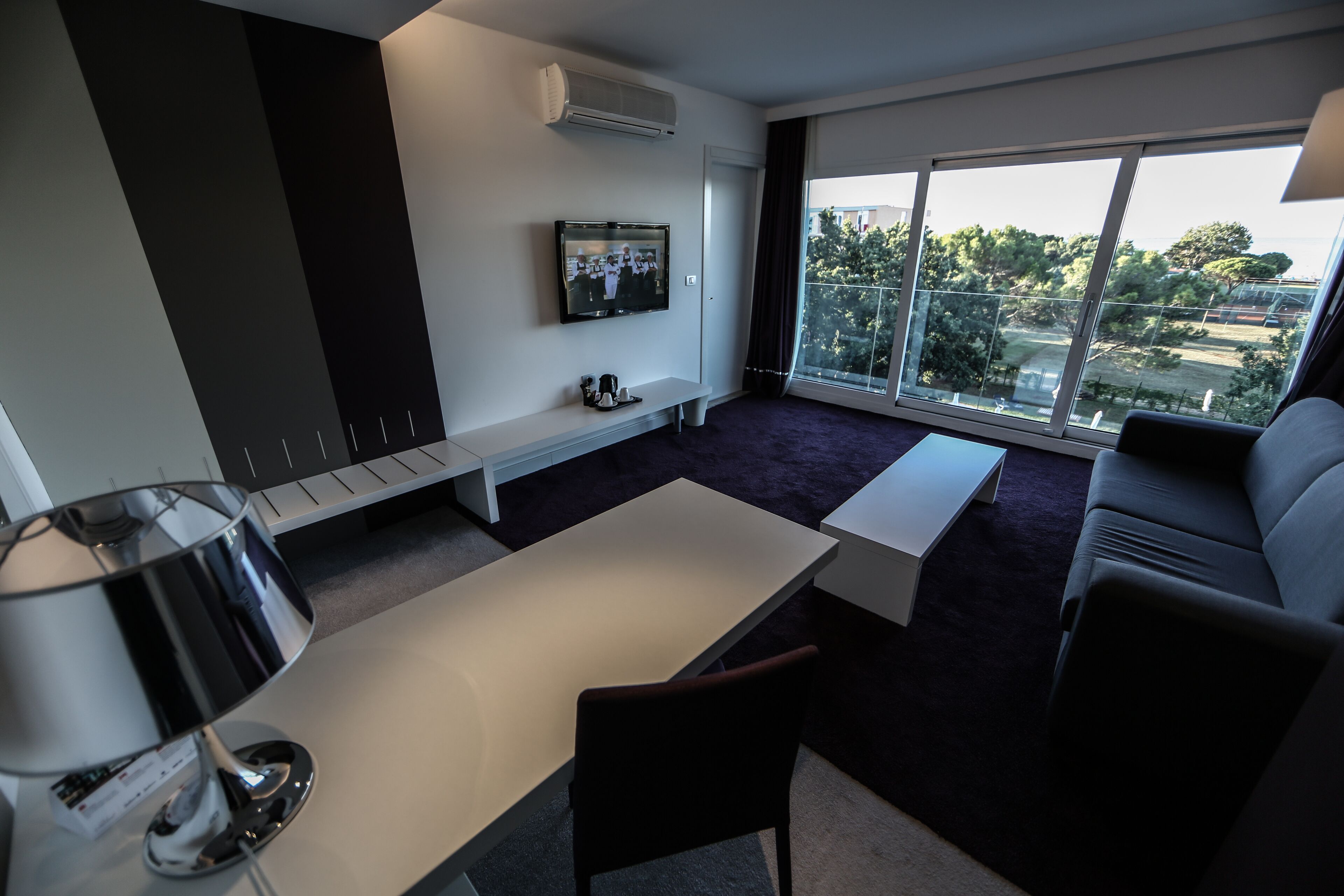 suite, 1 bedroom (sea side) | living area | 32-inch lcd tv with satellite channels, tv