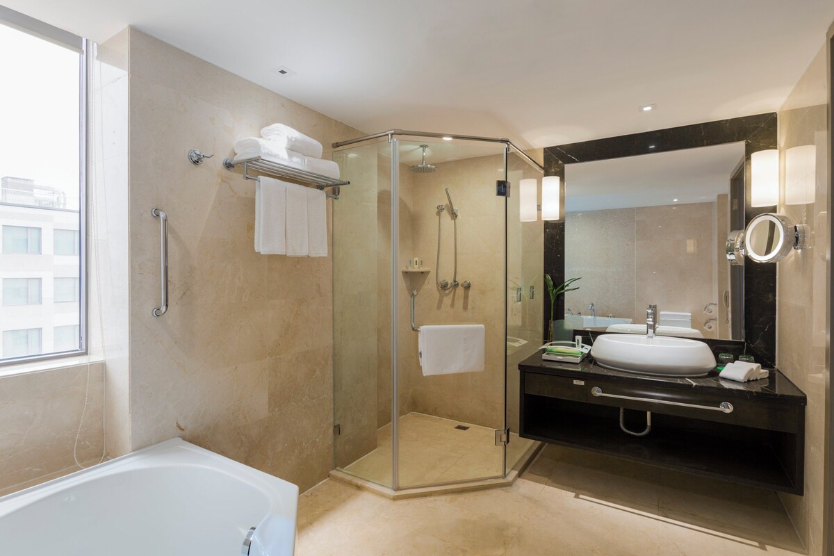 Suite, 1 Bedroom (Living Dining Areas) | Minibar, in-room safe, desk, blackout curtains
