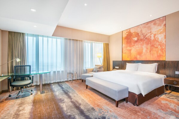 Minibar, in-room safe, desk, blackout curtains