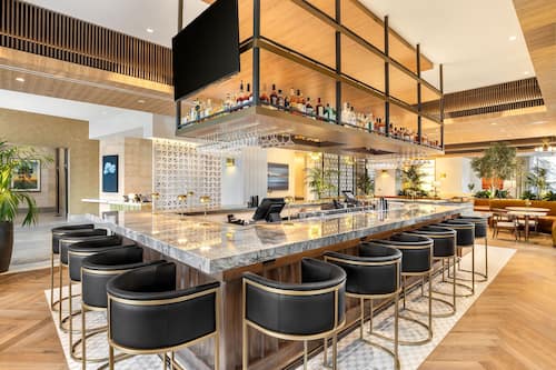 Rooftop bar, garden views, open daily