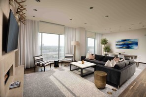 Suite presidencial, 1 cama King size, para no fumadores | Sábanas de algodón egipcio y ropa de cama de alta calidad 