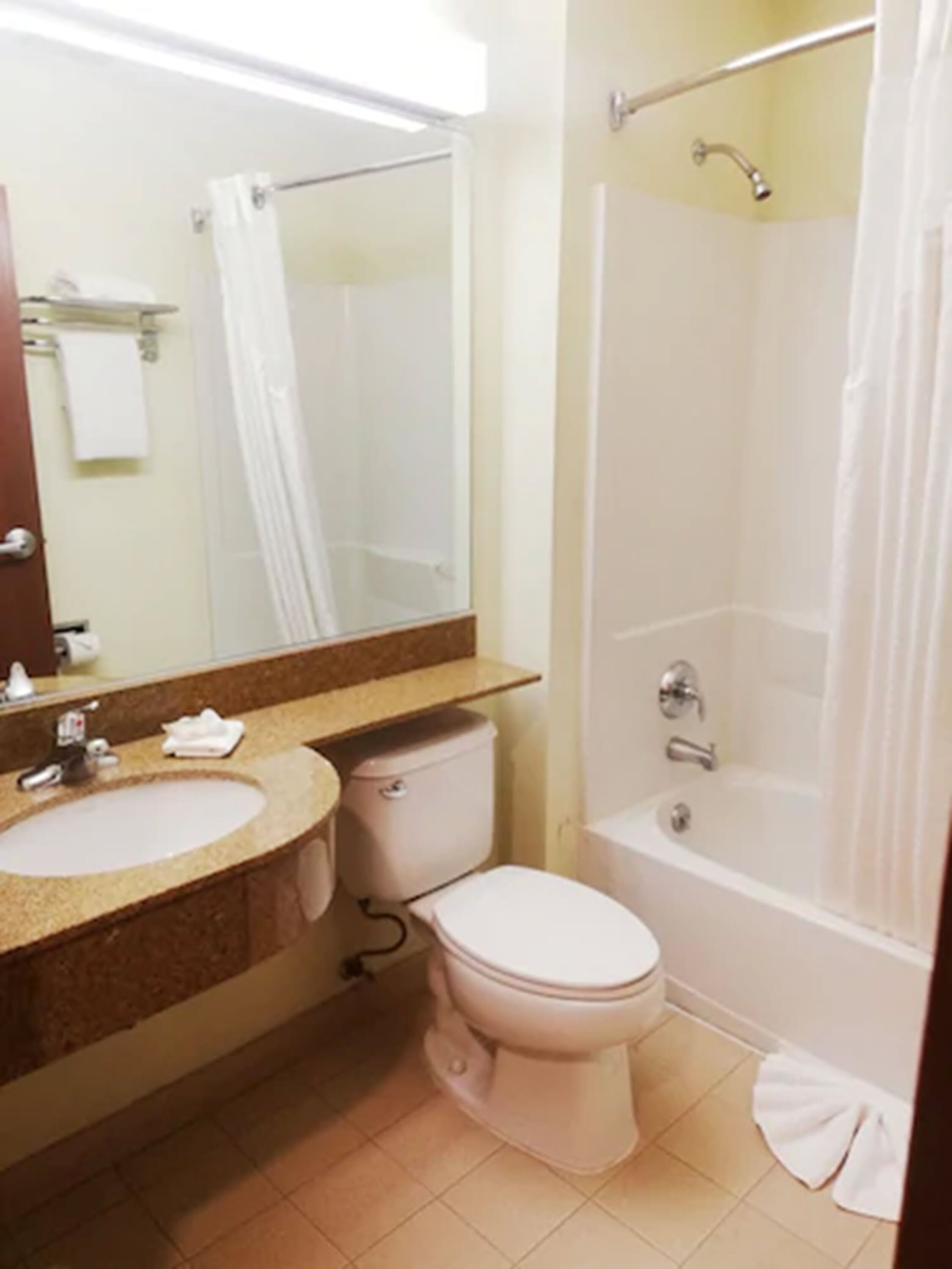 suite, 1 queen bed, smoking | bathroom | hair dryer, towels