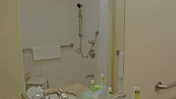 Chambre Standard, 1 très grand lit, accessible aux personnes à mobilité réduite (Communications) | Salle de bain