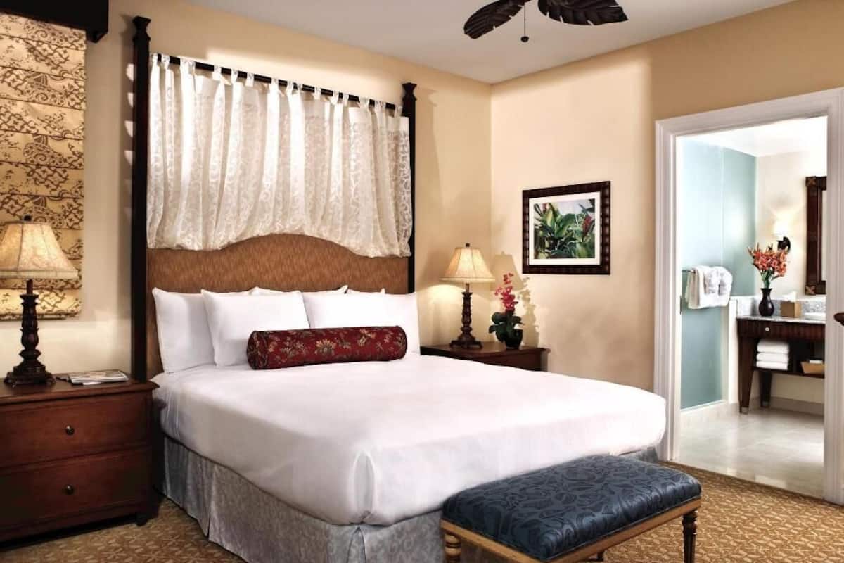 Premium bedding, down comforters, pillowtop beds, in-room safe