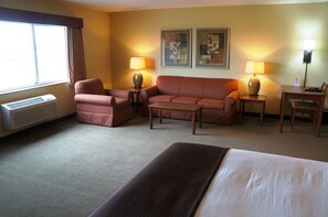 Superior Studio Suite, 1 King Bed, Non Smoking | Individually decorated, individually furnished, desk, blackout drapes - AmericInn by Wyndham Newton (Newton)