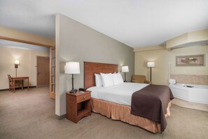 Premier Suite, 1 Bedroom, Non Smoking (1 King Bed) | Living area | 32-inch LCD TV with cable channels, TV