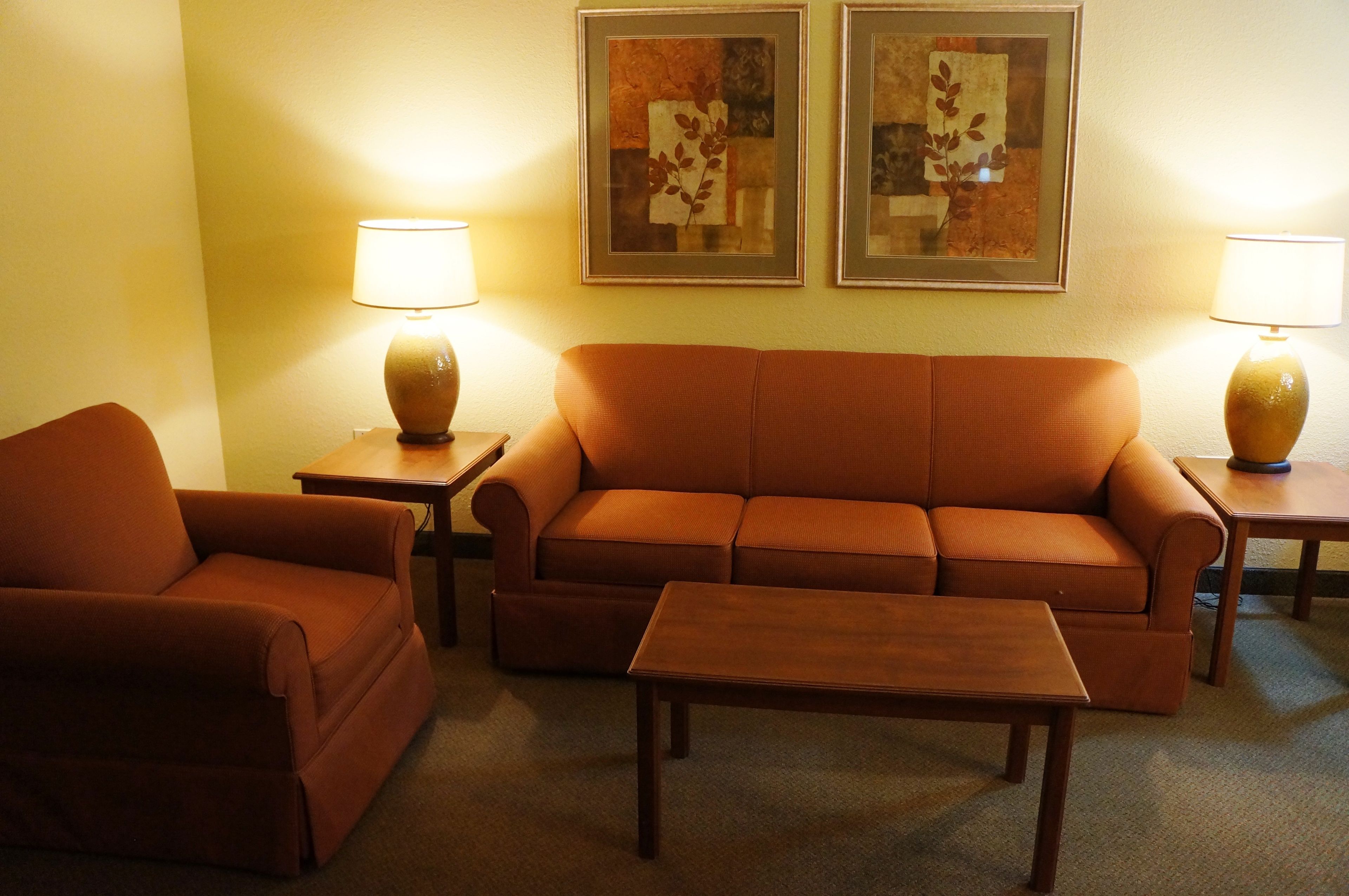 superior studio suite, 1 king bed, non smoking | living area | 32-inch lcd tv with cable channels, tv