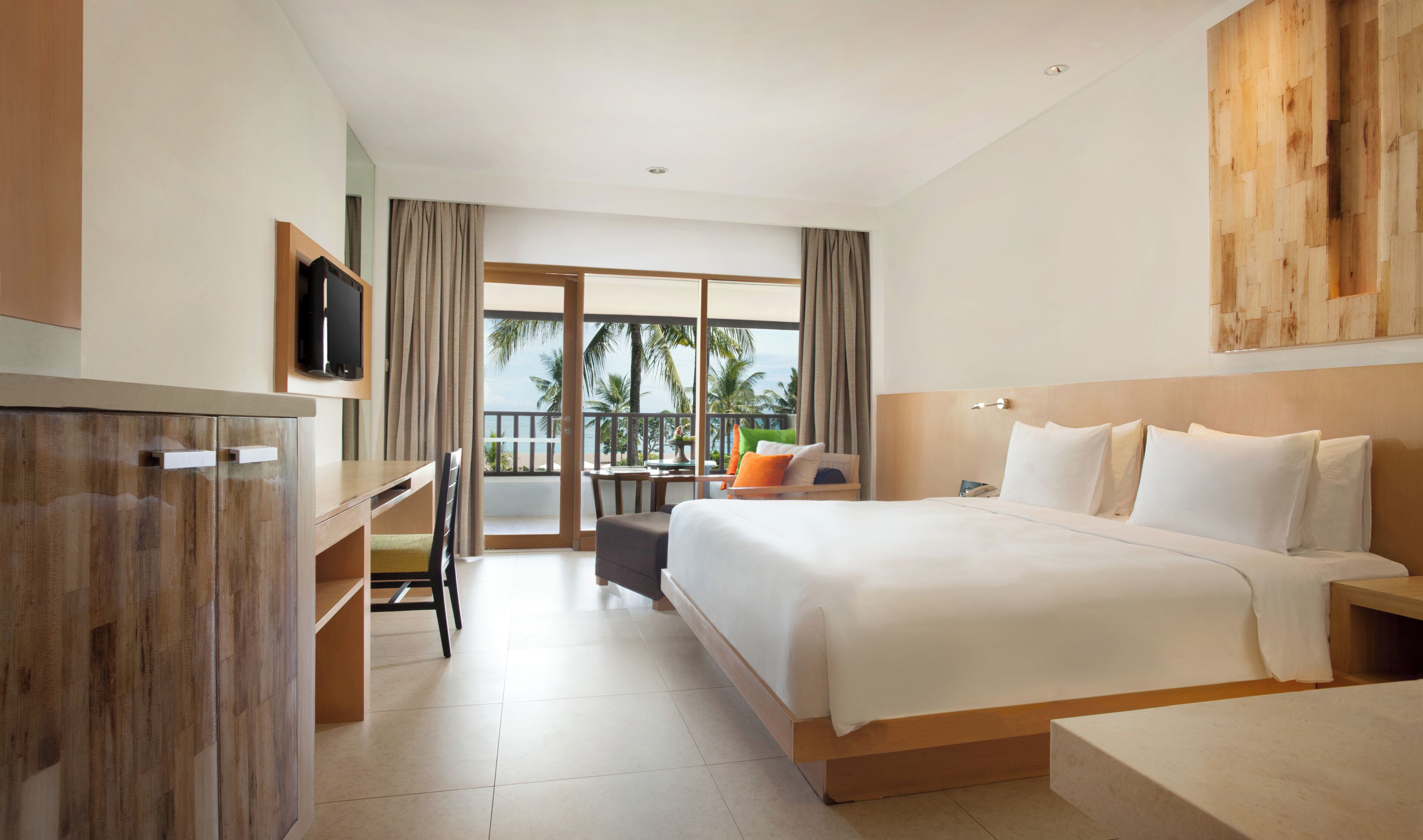 Down duvets, minibar, in-room safe, desk
