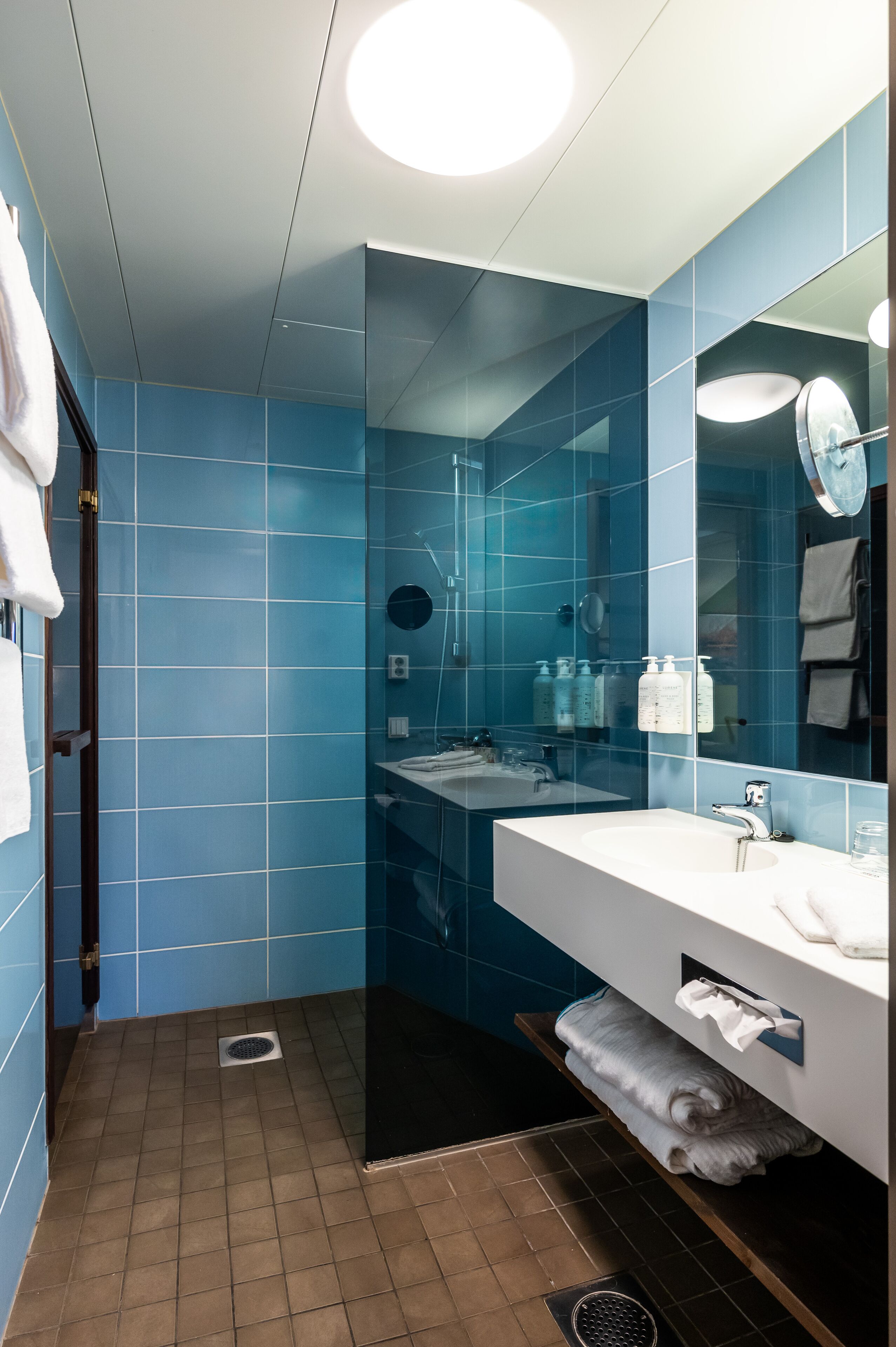 free toiletries, hair dryer, bidet, towels