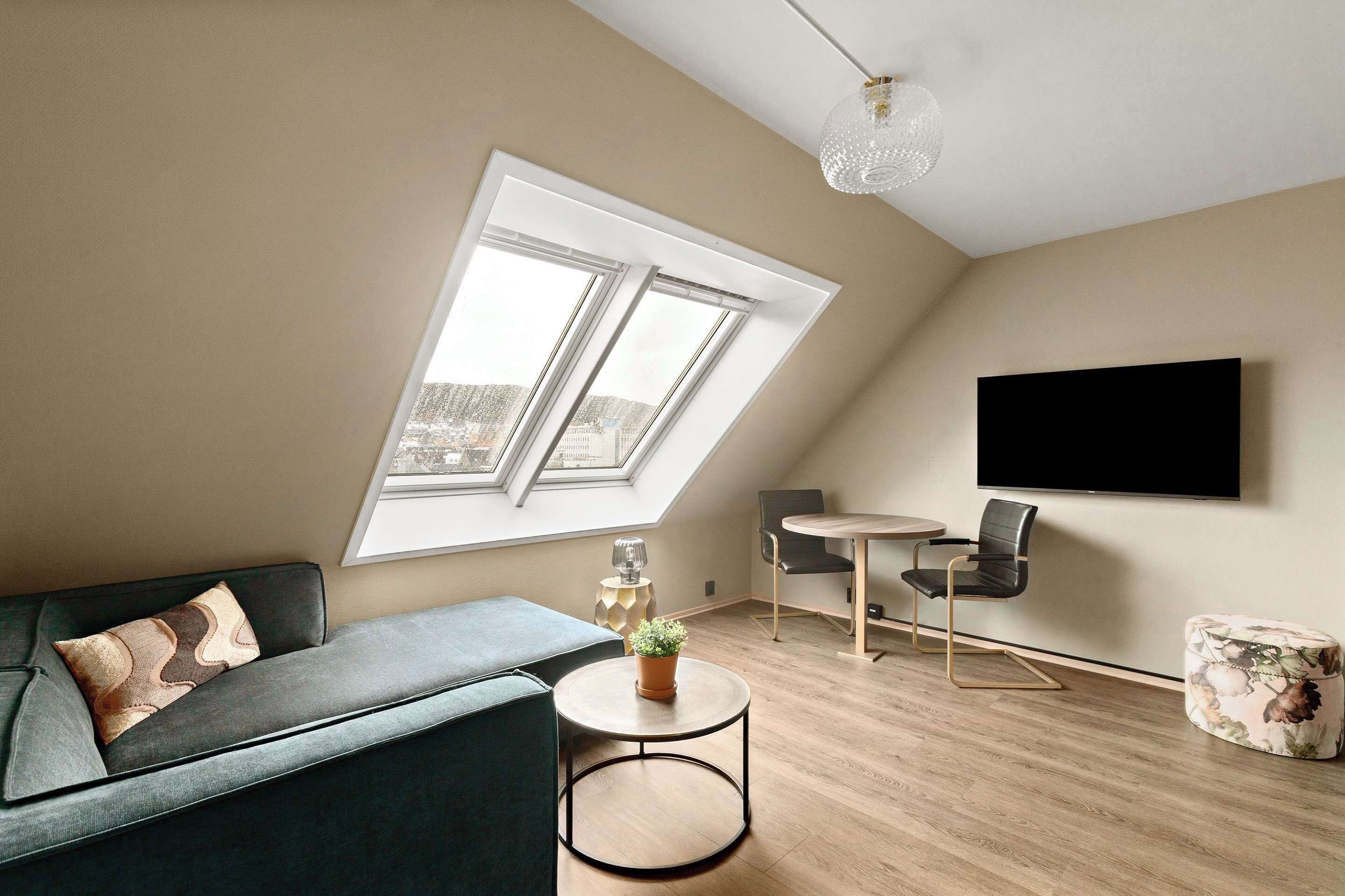 Standardzimmer, 2 Einzelbetten, Kochnische, Stadtblick