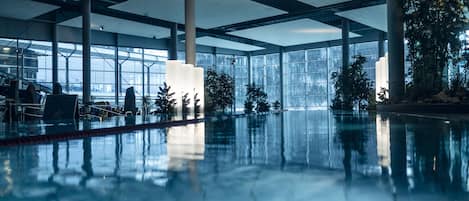 Indoor pool, outdoor pool