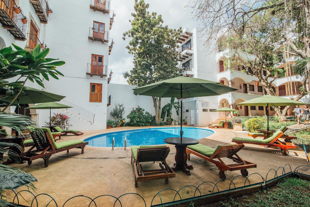 Hotel Meson del Marques pool area