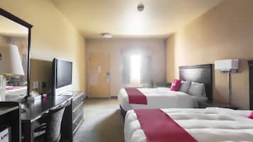 Room, 2 Queen Beds | Desk, iron/ironing board, free WiFi, bed sheets